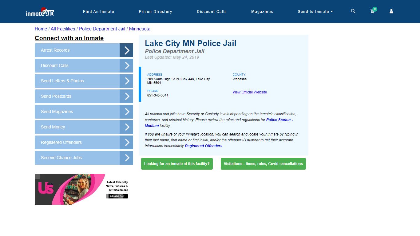 Lake City MN Police Jail & Inmate Search - Lake City, MN